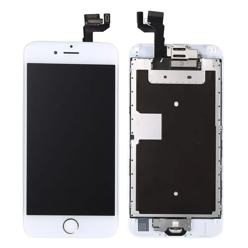 Genuine Touch Screen For IPhone 6/6s/plus Touch Screen Digitizer Sensor LCD Display Front Glass Lens With Front Camera+button - Цвет: For Ip6s G