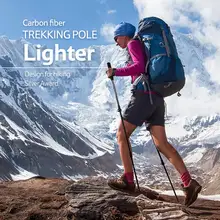 1 шт. альпенштоки регулируемые сверхлегкие походные складные трости прогулки походы лыжные палки Кемпинг семья альпенштоки для взрослых детей