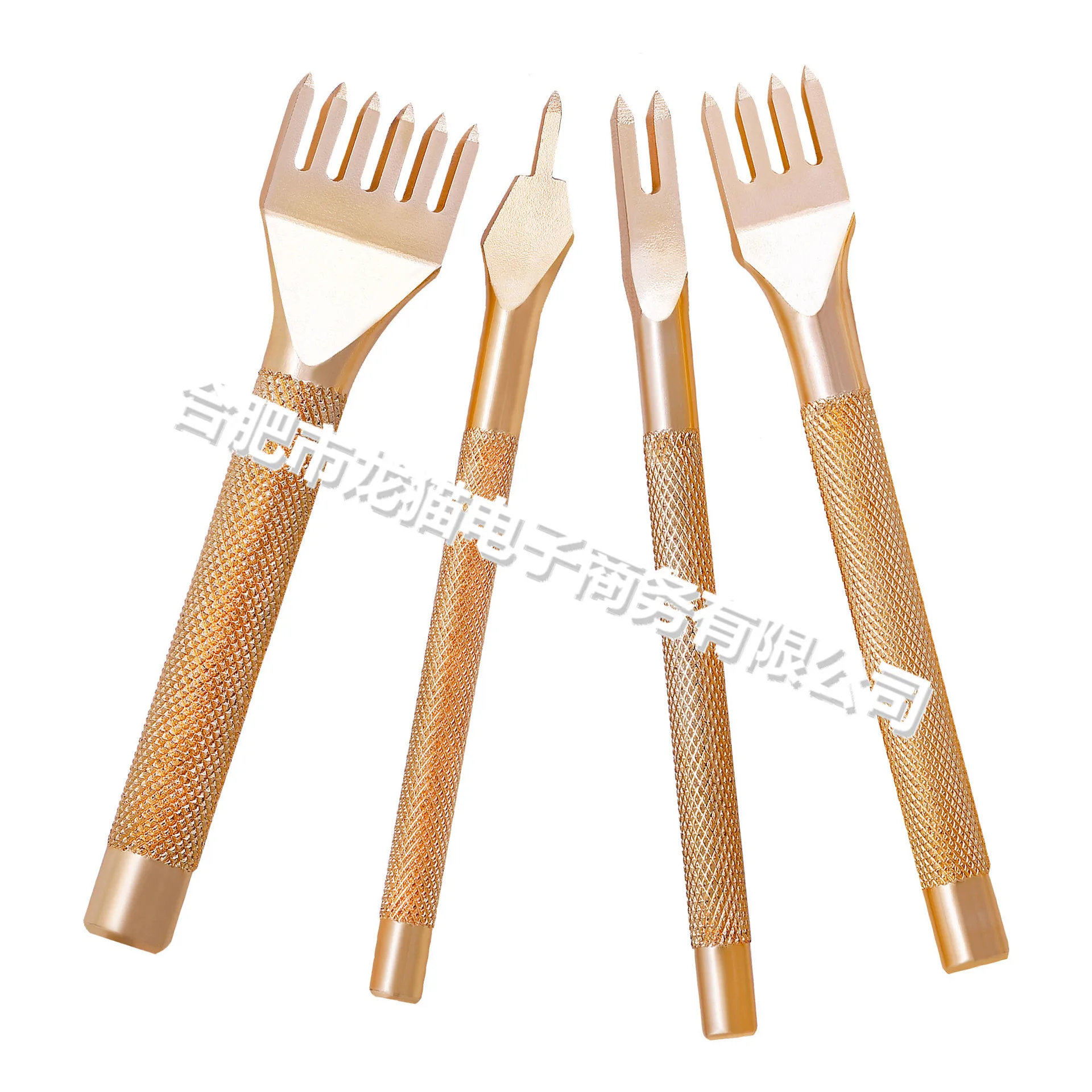 1/2/4/6mm interval leather puncher DIY manual leather tool punching circular stitching punching tool set leather hole puncher