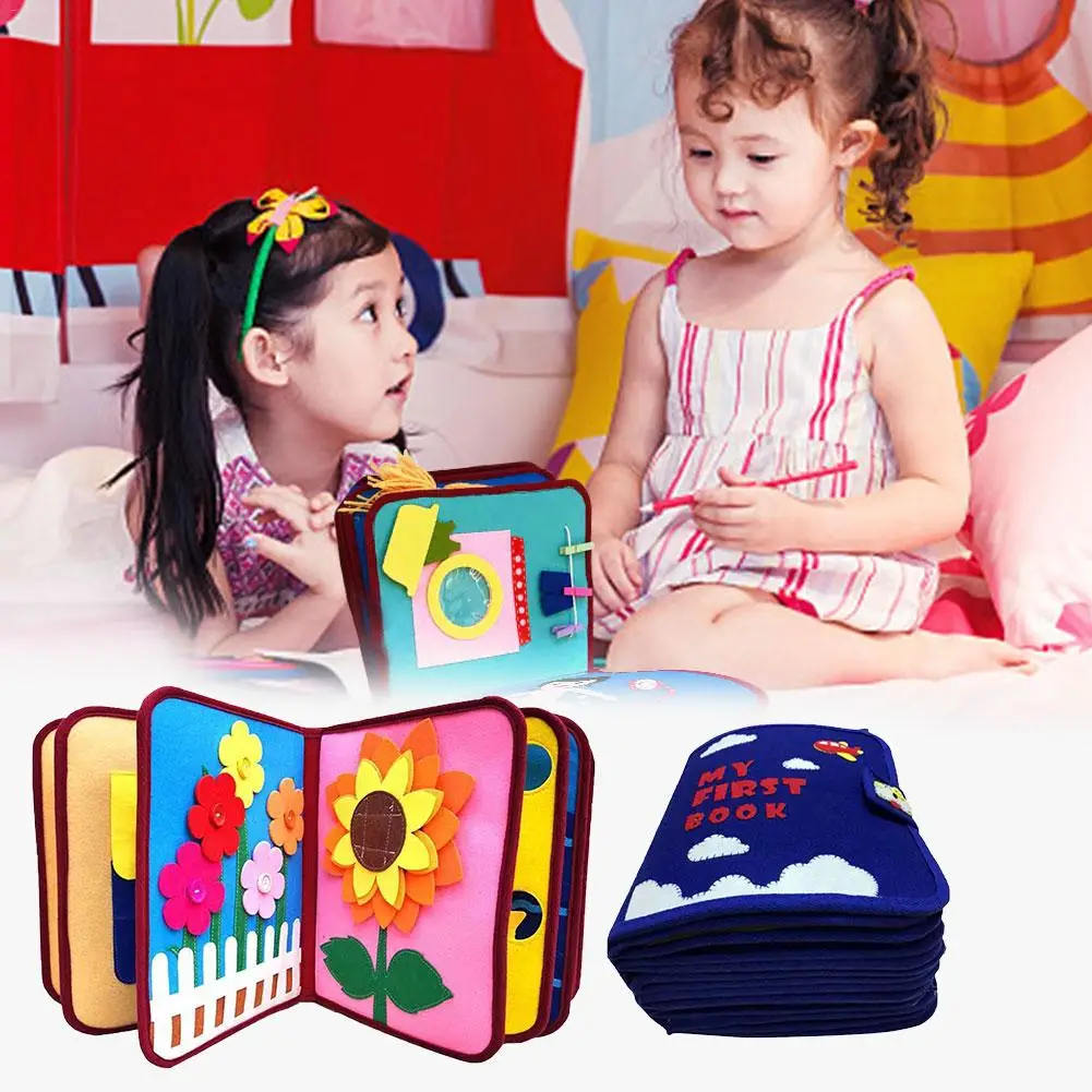 

Kid Non Woven Cloth Book DIY Panting Book Manual Intelligence Puzzle Children Toy Book For Children Early Education