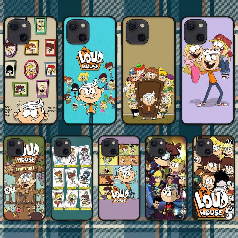 The Cartoon Loud House Phone Case For iPhone 11 12 Mini 13 Pro XS Max X 8 7 6s Plus 5 SE XR Shell phone cases for iphone 11 Pro Max 