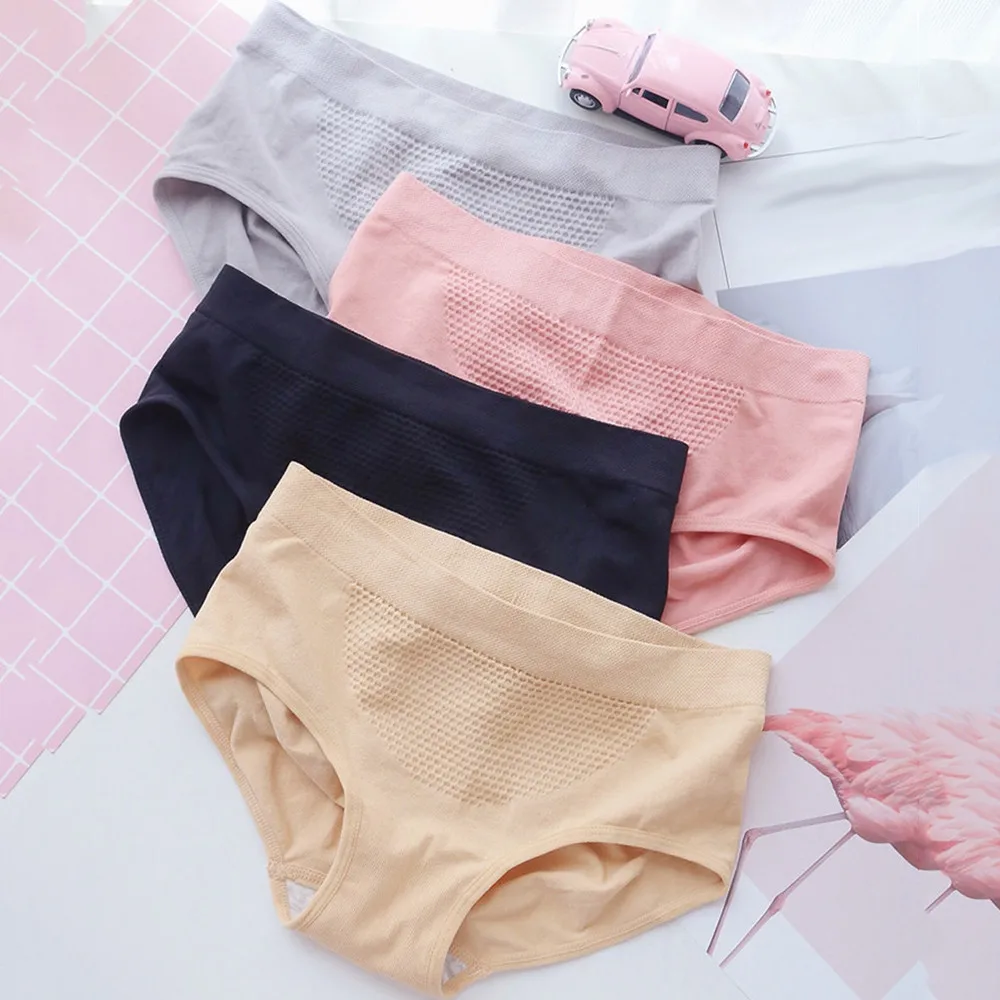 

women's sexy lingerie panties underwear women Autumn And Winter Honeycomb Seamless Warm Court Large Size Belly Women Underwear