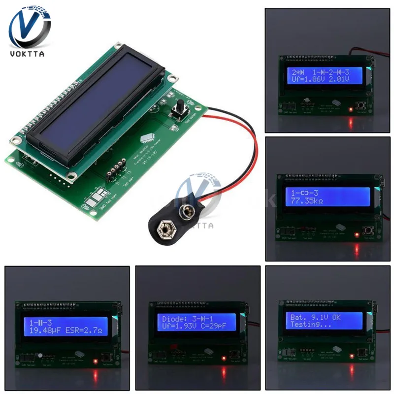 TS-M8N Транзистор тестер многофункциональный Диод Триод Емкость ESR метр MOSFET NPN/PNP