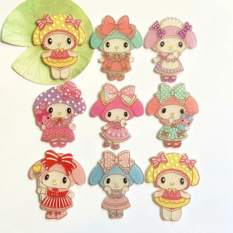

20Pcs/lots 40*50MM L Printed Japanese Rabbit Resin Accessories British Princess DIY Girl Hair Pin Jewelry Home Decor Accessories