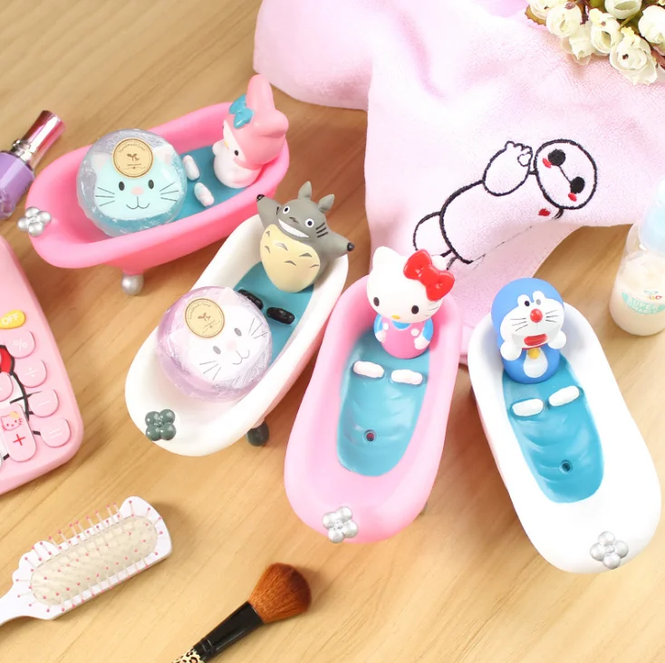 

Cute Cartoon Drain Soap Box Hotel Household Kitchen Supplies Portable Travel Soap Dish Organizer Kids Bathroom Soap Holder LF877