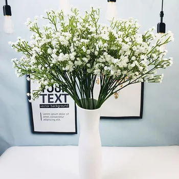 

10pcs Artificial Gypsophila Bouquet PU Plastic Fake Plant Indoor Outdoor Wedding Home Decor