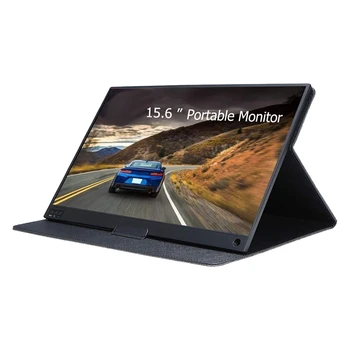 

Portable Monitor 15.6 Inch Full HD 1080 IPS Screen Gaming Monitor with USB-C Type-C HDMI, Built-in Dual Speakers