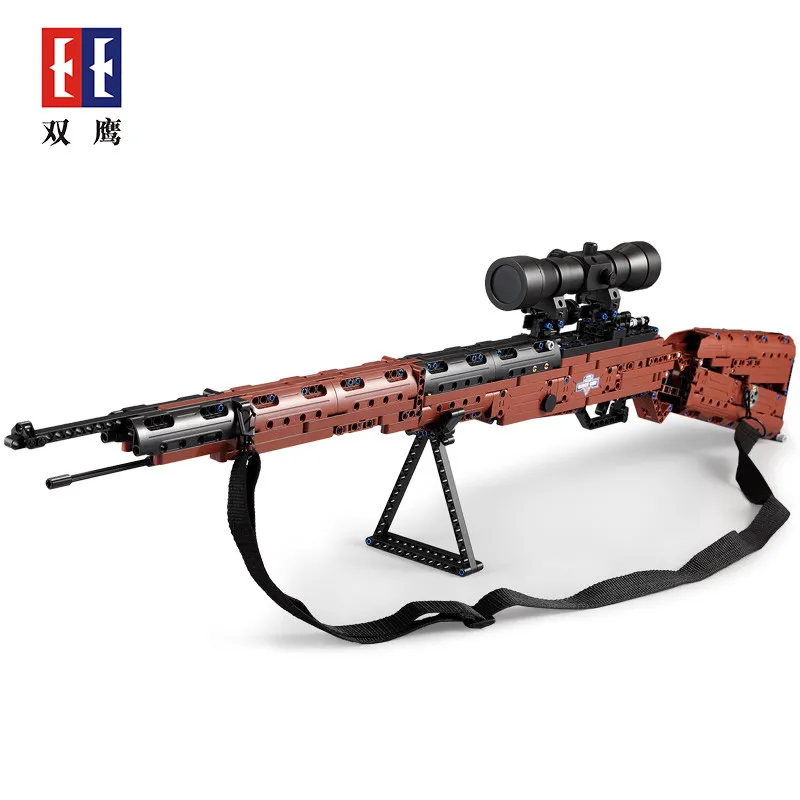 653 шт мальчик игрушка блоки C61010W собрать 98k Mauser винтовка Serise родитель ребенок