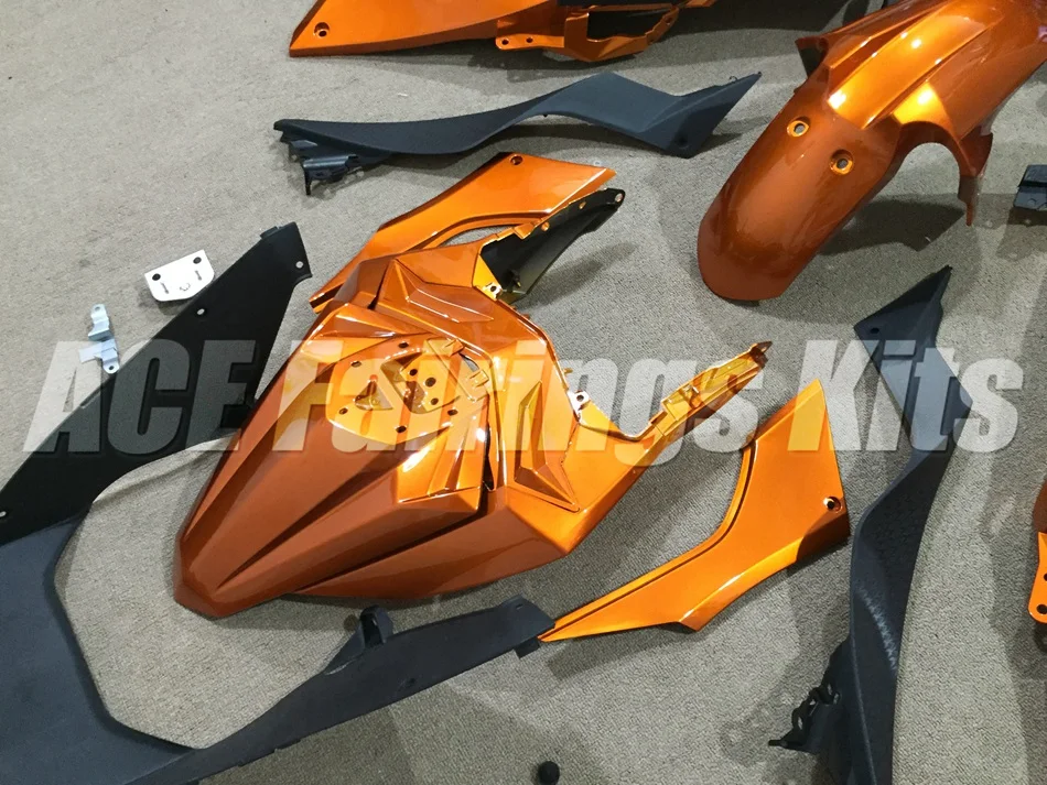 ABS обтекатель комплект для Kawasaki Ninja300 EX300 300R 2013 13 14 15 16 17 Обтекатели набор(литья под давлением) оранжевый