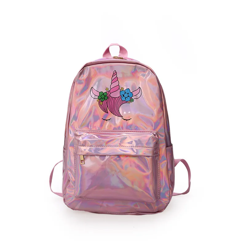 

2019 New Style Hip Hop Backpack Students Cartoon Unicorn Backpack Large Capacity College Style Travel Outdoor School Bag