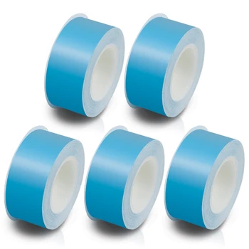 

5PK 15mm*4m Label Sticker for TEPRA Lite Tape Compatible for King Jim TEPRA LR20C LR30C LR5C Tag Label Maker Adhesive Stickers