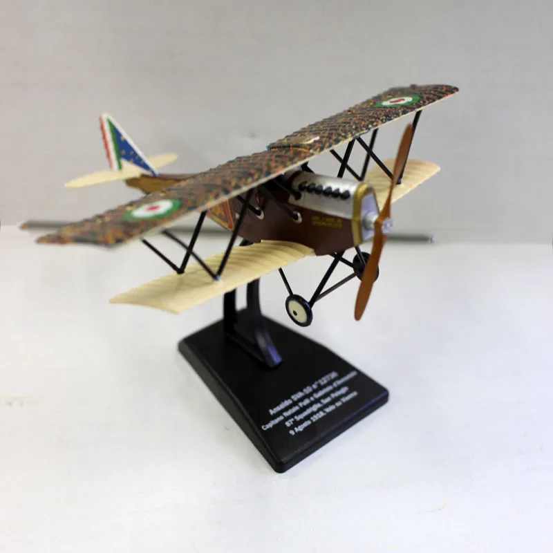 1/72 рекогносцировочный самолет биплан-Истребитель модель италери SVA 10 сплав военный самолет модель изысканное украшение игрушечный самолет