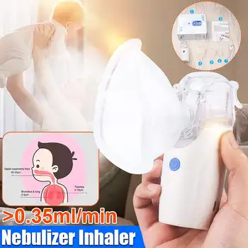 

Household Medical Steaming Devices Operated Replaceable Battery USB Rechargable Ultrasonic Nebulizer Fine Particles Less Residue
