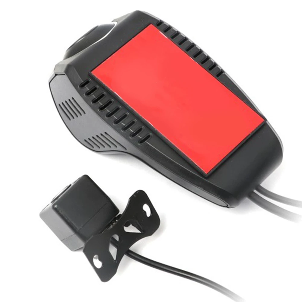 Невидимый Автомобильный видеорегистратор заднего вида HD USB диктофон с двойным объективом ночного видения авто водонепроницаемый анти туман