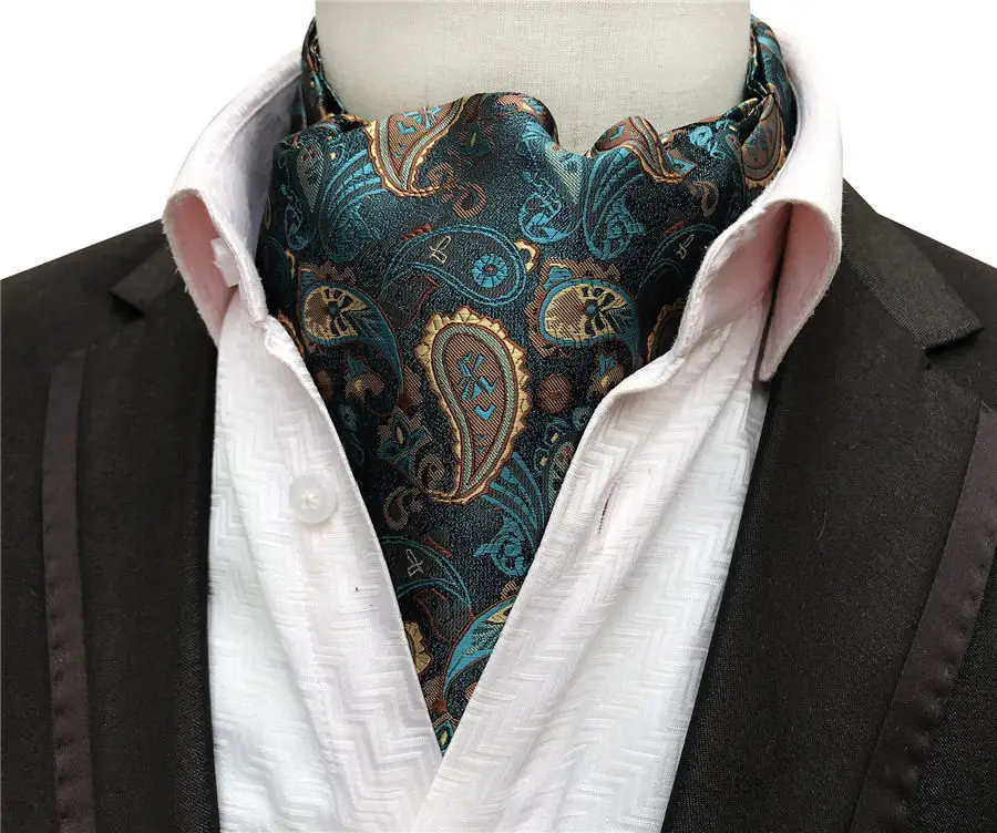 men's scarves Luxury Men Ascot Wedding Party Formal Cravat for Man men wearing scarves Scarves