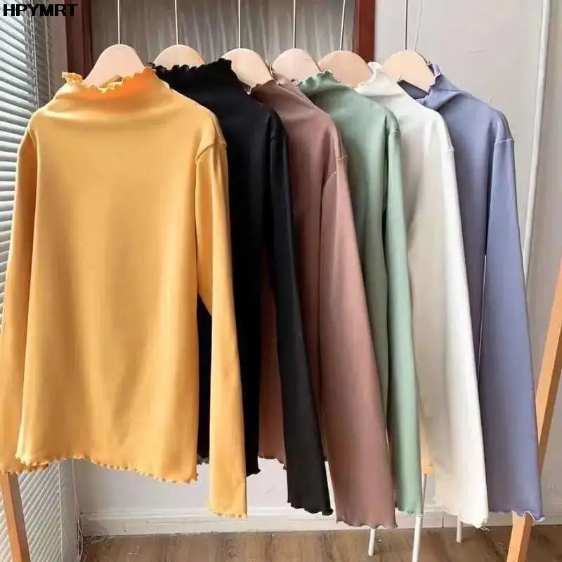 

Loose Long Sleeve T-Shirt Women Basic O-Neck Autumn Cotton Tee Shirt Ladies Solid Casual Oversize Tshirt New Tops Female Clothes