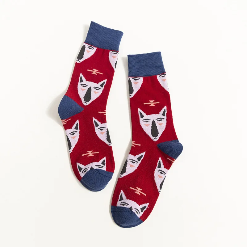 Fashion Street Tide Men Happy Socks Unisex Thick Cotton Casual Harajuku Socks Personal Colorful Novelty Skateboard Sox Original
