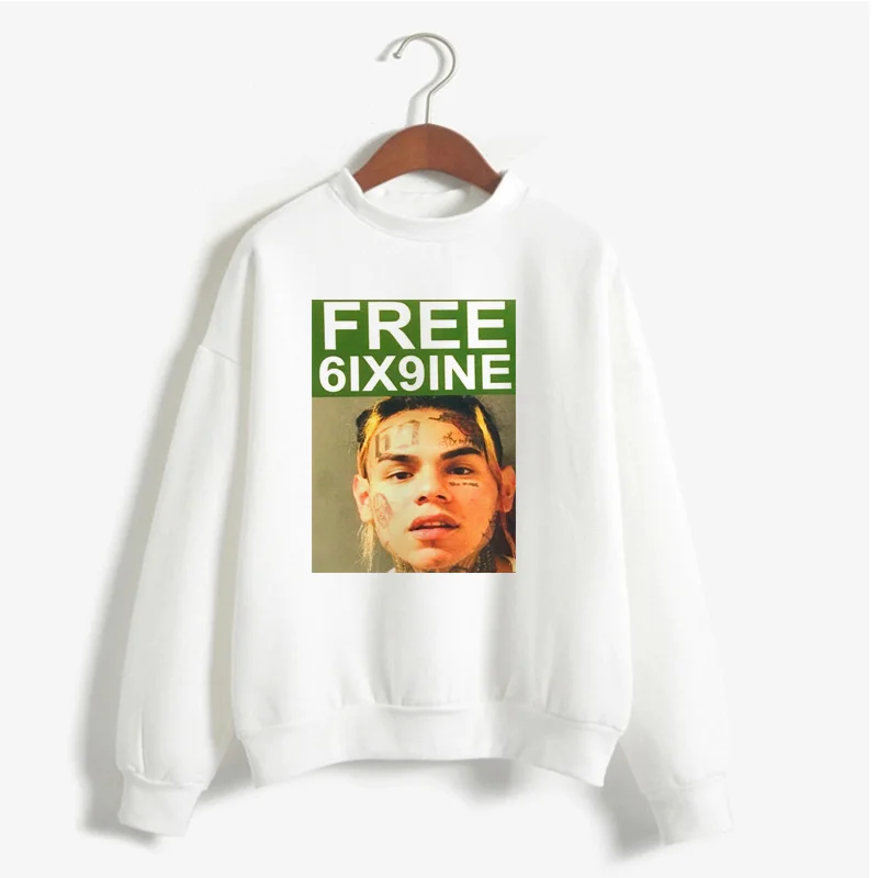 tekasti69 6ix9ine Tekashi 69 Толстовка для женщин Harajuku свитер рэпер Stoopid хип хоп Музыка Пупс банды ловушка Crewneck пуловер