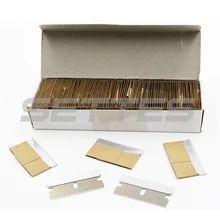 100 шт 1,5 дюймовые стальные лезвия для бритвы, виниловые лезвия, профессиональные автомобильные тонировочные инструменты, автомобильная пленка