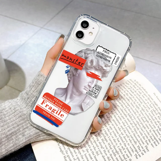 Case For iPhone 11 Cases Silicon TPU Funda For iPhone 11 Pro 12 13 Pro Max 12  13 Mini X XS XR 7 8 Plus 6 6S Plus SE 2020 Cover U124