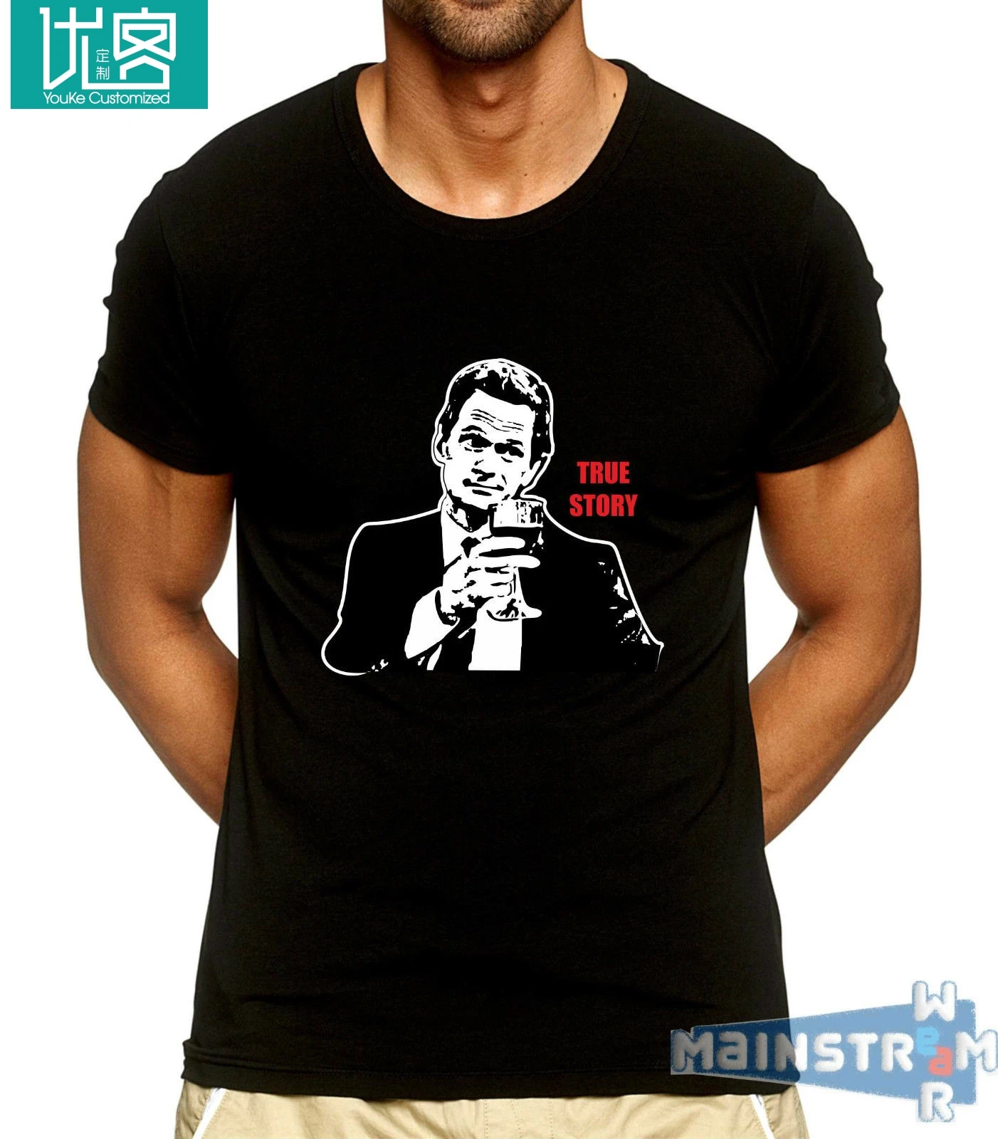 

T-SHIRT MAGLIETTA BARNEY STINSON HOW I MET YOUR MOTHER TRUE STORY MEMECool Casual pride t shirt men Unisex Fashion tshirt
