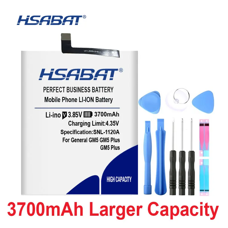 Аккумулятор HSABAT 0 Cycle 3700mAh для общего мобильного GM 5 GM5 Plus 5 Plus высококачественный запасной аккумулятор для мобильного телефона