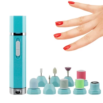 

9 in 1 Electric Nail Drill Machine Kit Remove Polish Nail Art Pen Pedicure Nail File Electric Nail Sander Pedicure Manicure Kit