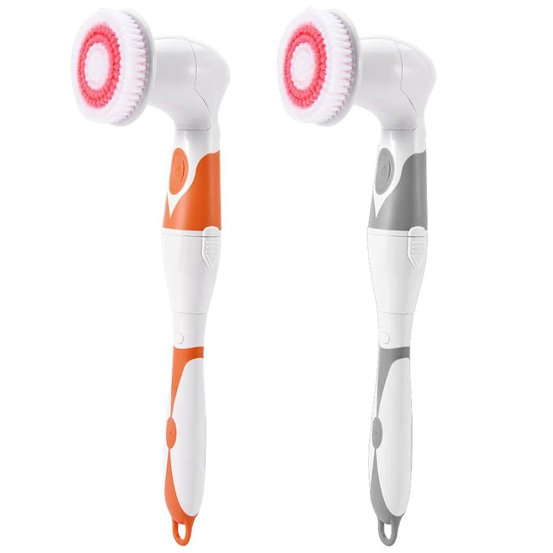 4 в 1 электрическая щетка для ванны с длинной ручкой, водонепроницаемая Очищающая щетка, массажная электрическая щетка для душа с длинной ручкой, водонепроницаемая щетка для ванны