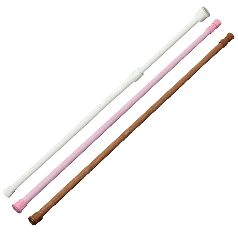 

Extendable curtain rod Spring Loaded Extendable Telescopic Net Voile Tension Curtain Rail Pole Rod Rods