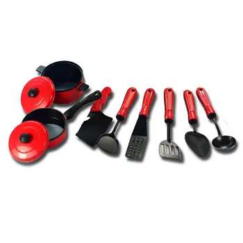 

2019 Newest Hot 13PCS Toddler Girls Baby Kids Play House Toy Kitchen Utensils Cooking Pots Pans Food Dishes Cookware