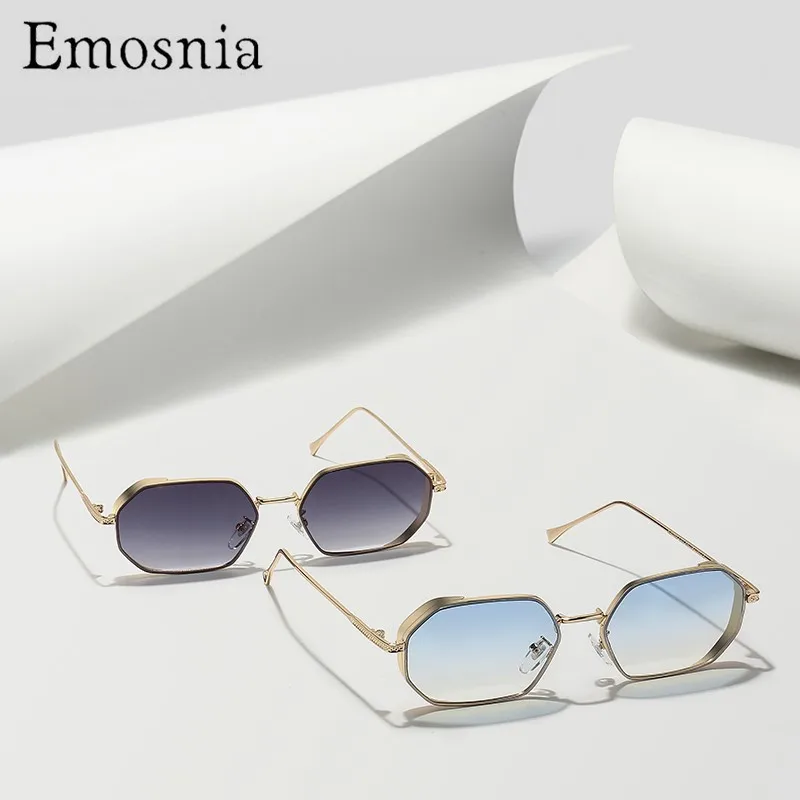 Солнцезащитные очки Emosnia UV400 для мужчин и женщин UV-400 небольшие квадратные Ретро