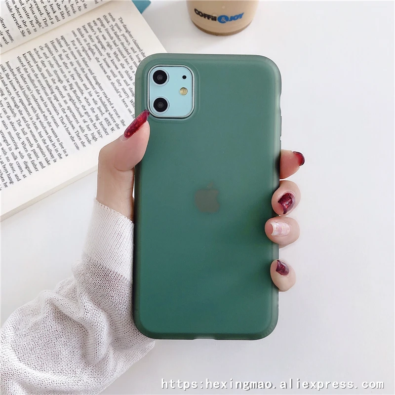 Ударопрочный цветной чехол s для iphone 11, 11Pro Max, XR, X, XS, Max, 6, 7, 8 plus, яркий цвет, Прозрачный чехол для телефона, чехол