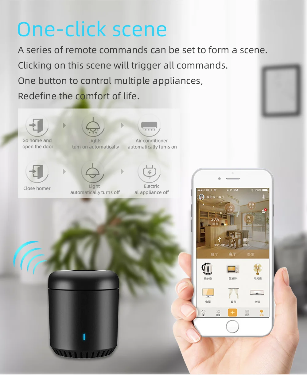 Broadlink Smart Home черных бобов RM mini3 ИК+ WI-FI+ 4G Универсальный пульт дистанционного управления переключатель совместим Google home/Alexa