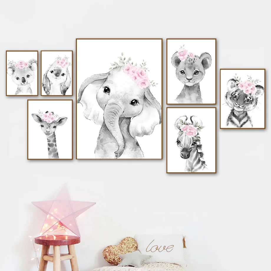 5D алмазная вышивка мозаика коала кролик тигр Лев жираф настенное искусство живопись настенные картины для