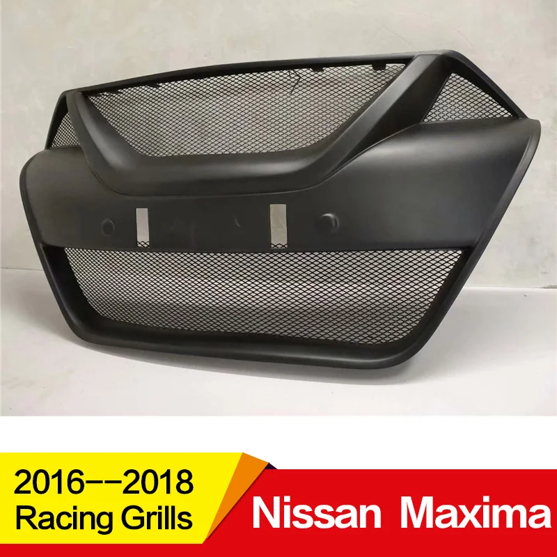 Применение для Nissan Maxima гоночные решетки 17 18 год средства ухода за кожей комплект углеродного волокна установка спереди центр гоночной Решетка чехол Аксессуары