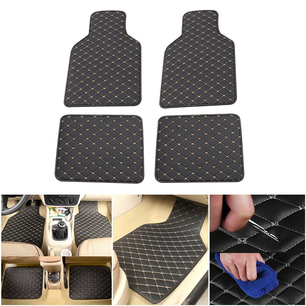 4PCS Car Floor Mats For TOYOTA Avalon Avensis Allion Auris Hybrid Crown