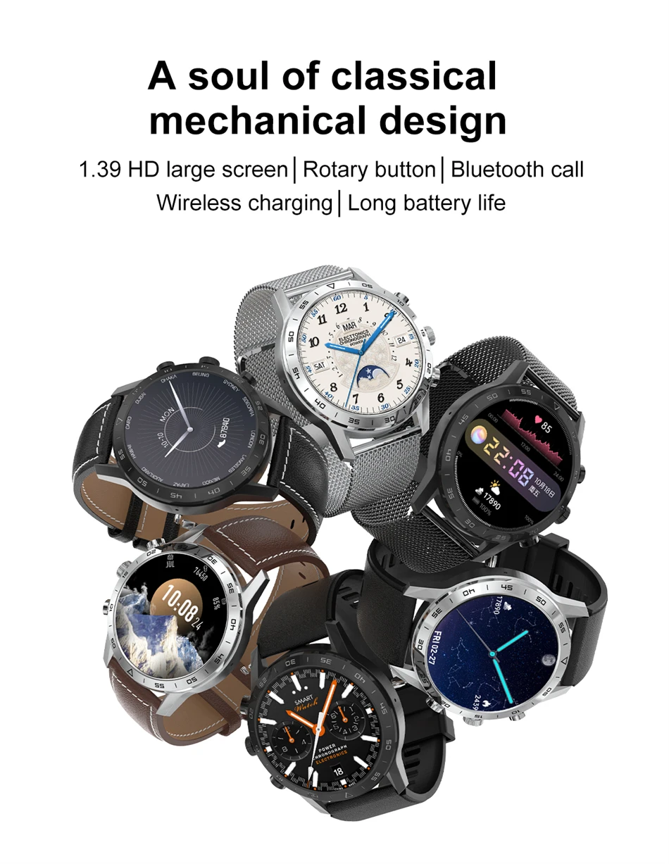 2022 Men Smart watch Heart Rate Monitor IP68 Swim Sport luxurious Answer dial Bluetooth Call can smartwatch Men For Android IOS