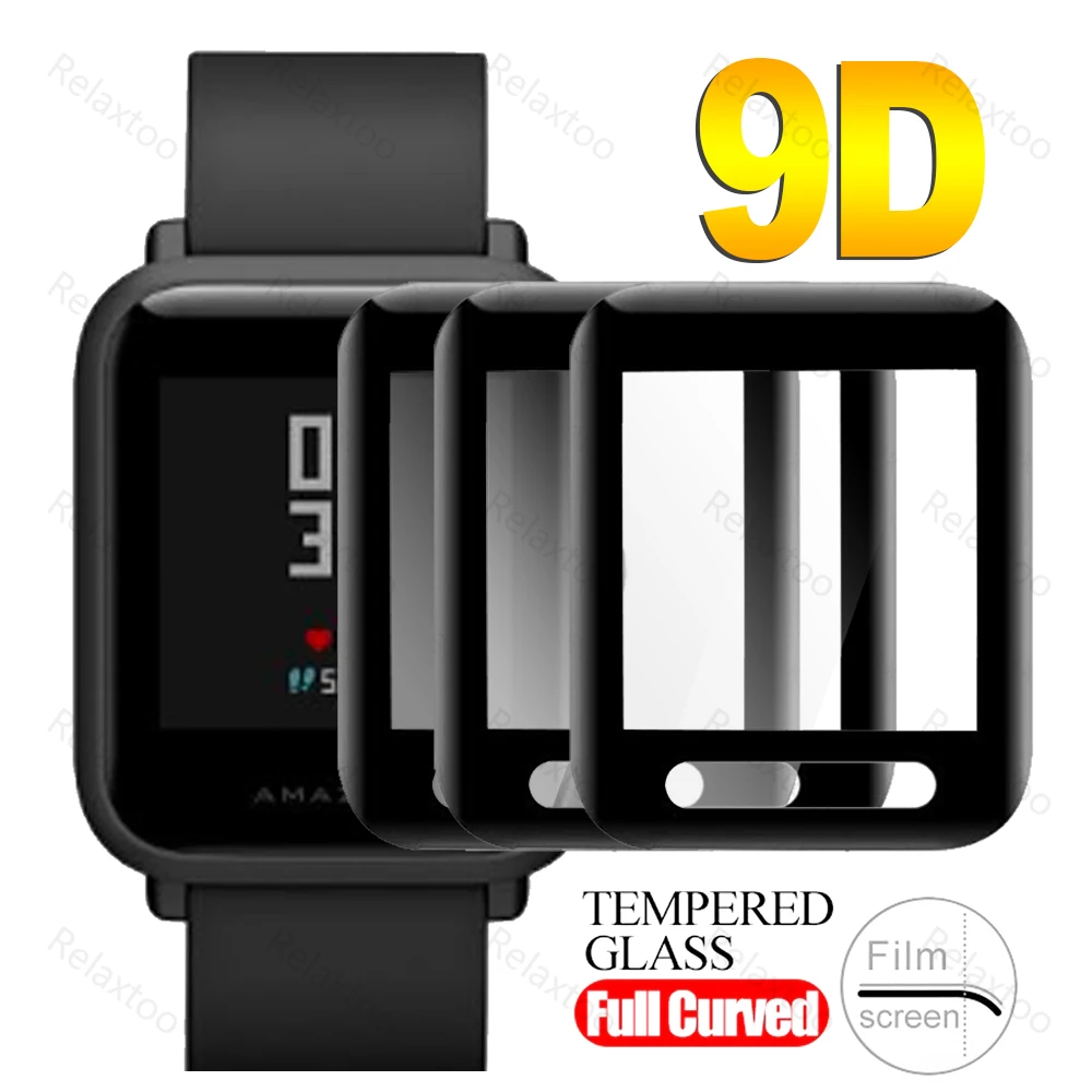 9d изогнутое Защитное стекло для Xiaomi Huami Amazfit BIP/ Bip Lite/ S экрана пленка аксессуары