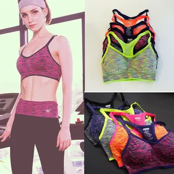 

2020 New Fitness Women Top Sexy Push-up Sports Bra Fitness Vest Sport Bra Workout Running Top Bra
