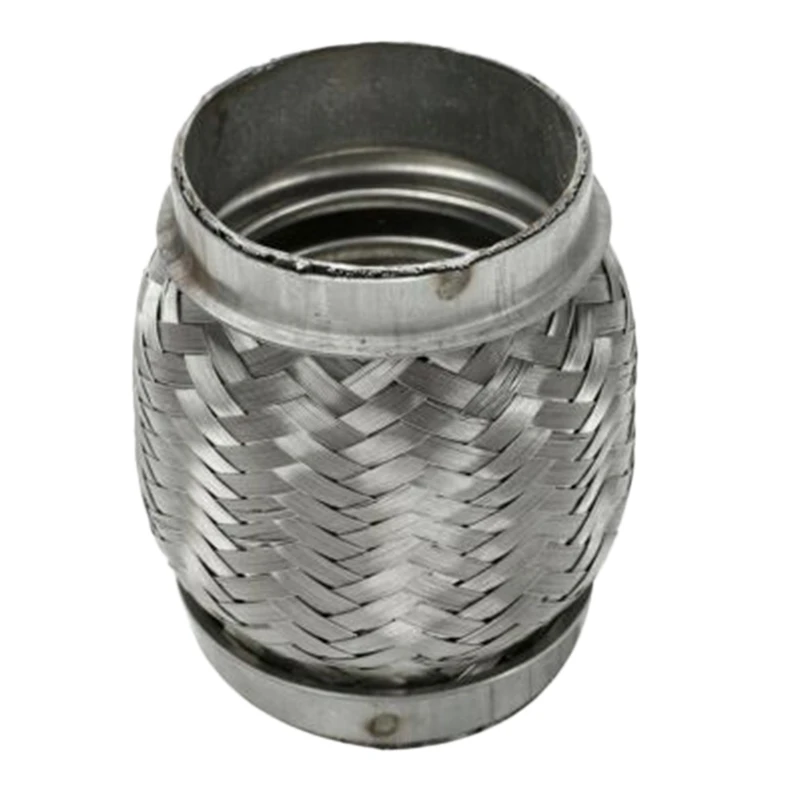 

Exhaust Flex Pipe Stainless Steel Double Braid 2.5 Inch (2 1/2 Inch) X 4 Inch Long