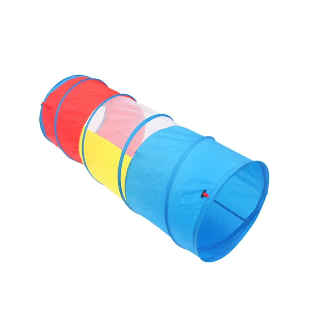 Детские игрушки 1 м 1 круглый туннель гусеничная трубка Солнечный свет сверло отверстие для раннего образования тренировочное оборудование - Цвет: 130CM
