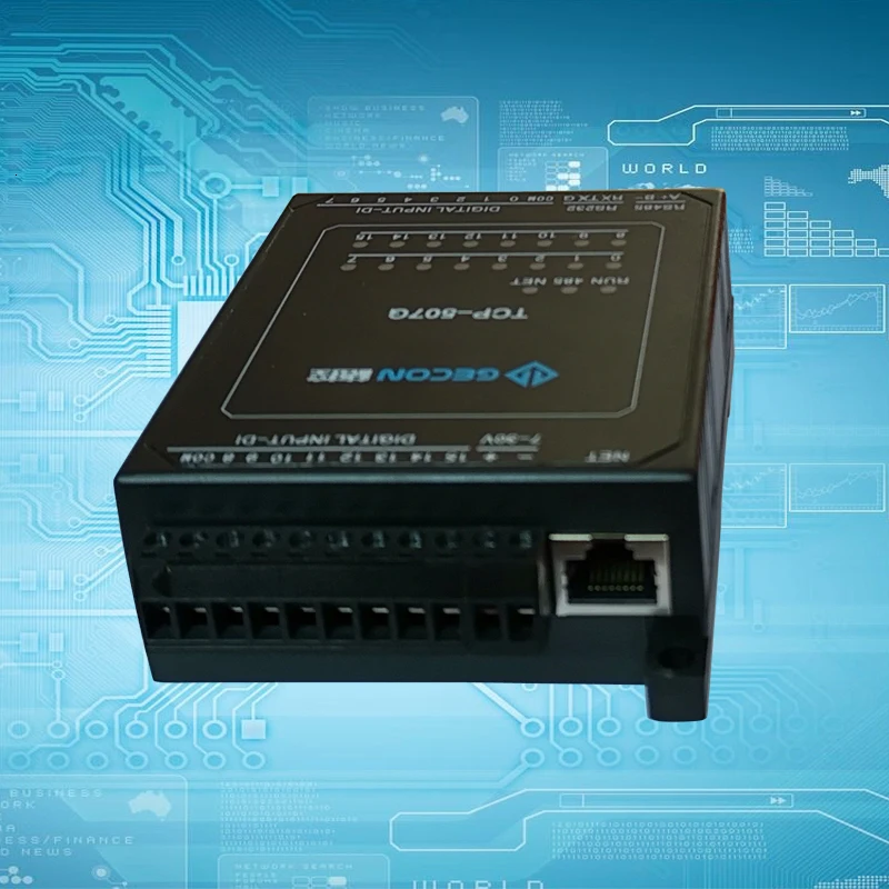 16AI аналоговый вход 4-20mA 0-10VModbusRTU модуль 0.1% точность ADC сбора передачи, совместим с RS485+ 232
