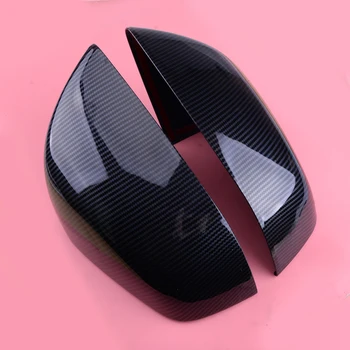 

DWCX 1Pair Carbon Fiber Style Side Rearview Mirror Cover Trim Fit For Tesla Model X 2016 2017 2018 2019