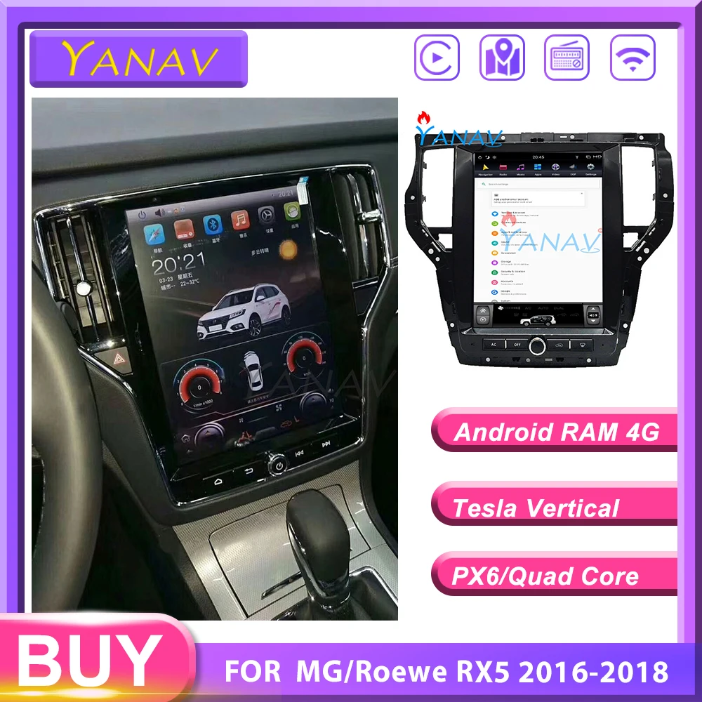 12,1 \вертикальный экран автомобиля стерео GPS навигация для-MG/Roewe RX5 2016-2018 Android Tesla стиль автомобиля мультимедиа авто радио плеер 12,1 \вертикальный экран автомобиля стерео GPS навигация для-MG/Roewe RX5 2016-2018 Android Tesla стиль автомобиля мультимедиа авто радио плеер