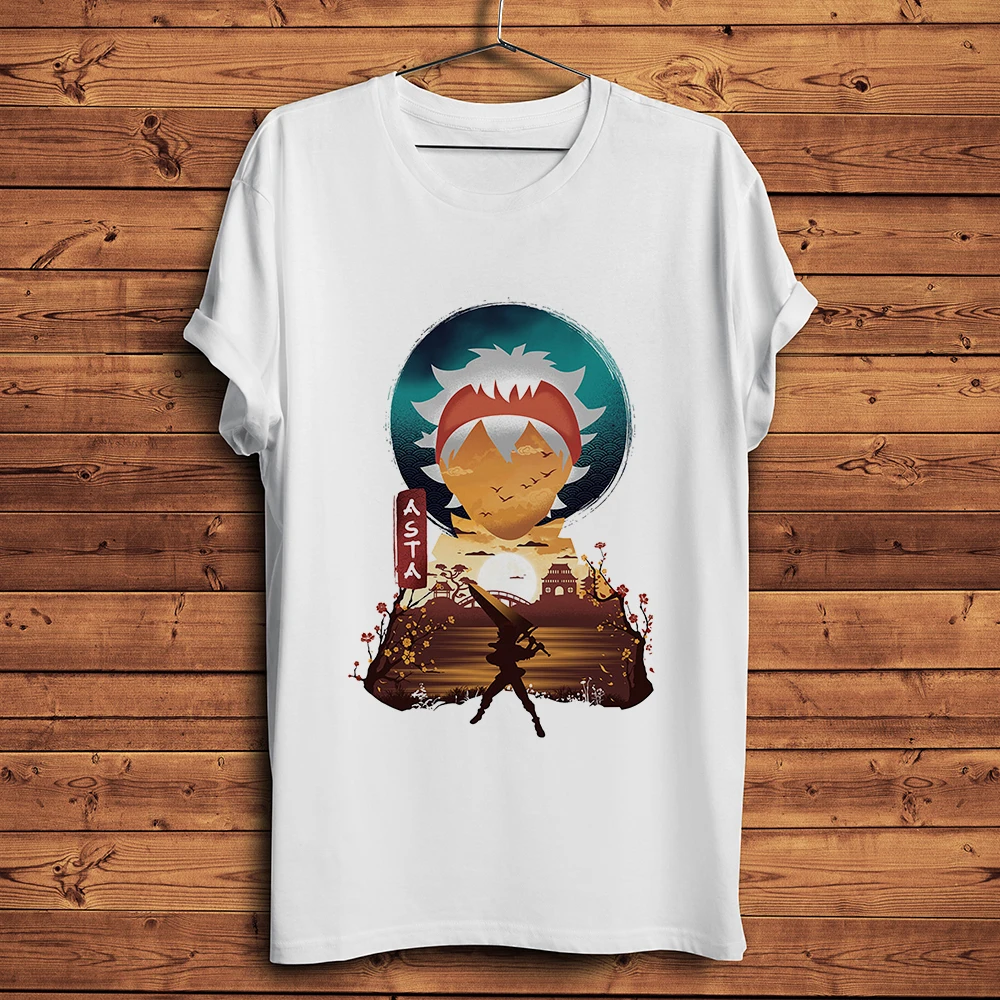 Asta Funny Anime T Shirt Uomo Homme Summer New White Manica Corta Casual Tshirt Unisex Black Clover Manga Streetwear Tee