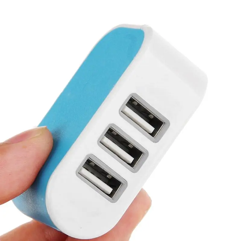 3 порта USB Стены Дома Путешествия AC адаптер питания зарядное устройство для samsung Galaxy iPhone