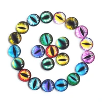 6/8/10/12/14/16/18/20/22/25mm Mixed Doll eyes Dragon Eyes Round Glass Cabochon Flatback Photo Dome Jewelry Pendant Settings 1