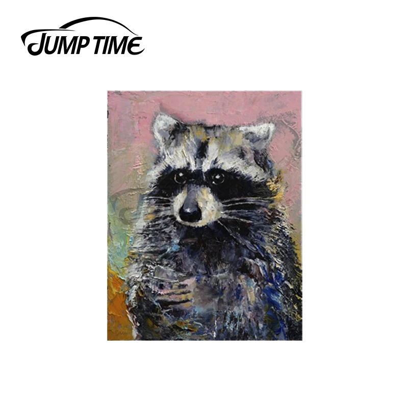 JumpTime 13x3 4 см для енота с сердечком виниловые наклейки на машину JDM бампер багажник