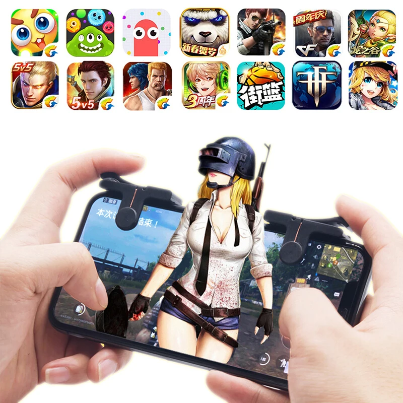 Игровой триггер для телефона кнопка стрельбы ручка L1R1 контроллер PUBG игровой