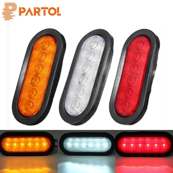 

1 Pair Multi-function LED Clear Lens For Stop Turn Tail Light Lamp For Truck Trailer Tractor Semi-trailer Dump Special vehicl